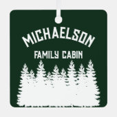 gezinscabine metalen ornament (Voorkant)