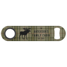 Gezinscabine Moose Pine Trees Sage Green Play Speed Flessenopener
