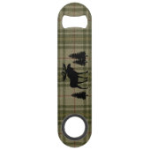 Gezinscabine Moose Pine Trees Sage Green Play Speed Flessenopener (Achterkant)