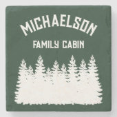 gezinscabine stenen onderzetter (Voorkant)