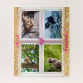 Gezinscatten Populaire cadeaus Legpuzzel (Verticaal)