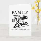 Gezinscitaat. Kaart (Gele Bloem)