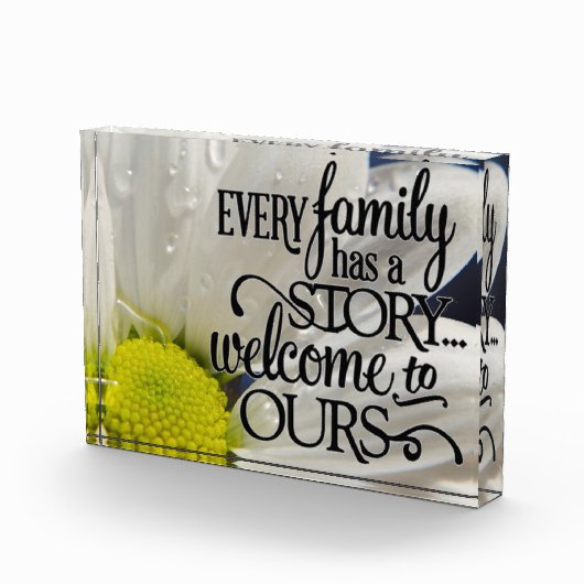 Gezinscitaat met Daisy Fotoblokken (Rechts)