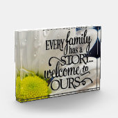 Gezinscitaat met Daisy Fotoblokken (Links)