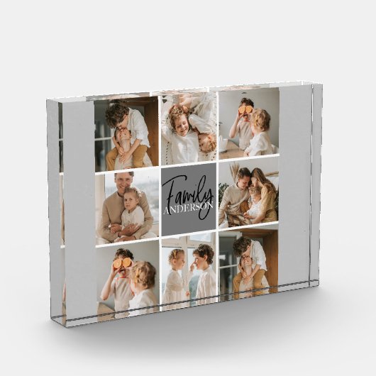 GezinsCollage Foto en persoonlijke grijscadeautjes (Links)
