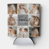 GezinsCollage Foto en persoonlijke grijscadeautjes Blikjeskoeler (Voorkant)