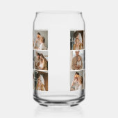 GezinsCollage Foto en persoonlijke grijscadeautjes Blikvorm Glas (Rechts)