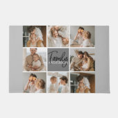 GezinsCollage Foto en persoonlijke grijscadeautjes Deurmat (Voorkant)