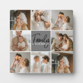 GezinsCollage Foto en persoonlijke grijscadeautjes Fotoplaat (Voorkant)