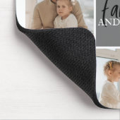 GezinsCollage Foto en persoonlijke grijscadeautjes Muismat (Hoek)