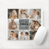 GezinsCollage Foto en persoonlijke grijscadeautjes Muismat (Met muis)