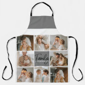 GezinsCollage Foto en persoonlijke grijscadeautjes Schort (Voorkant)