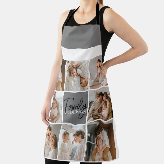 GezinsCollage Foto en persoonlijke grijscadeautjes Schort (Insitu)