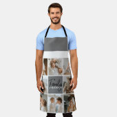 GezinsCollage Foto en persoonlijke grijscadeautjes Schort (Gedragen)