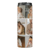 GezinsCollage Foto en persoonlijke grijscadeautjes Thermosbeker (Achterkant)