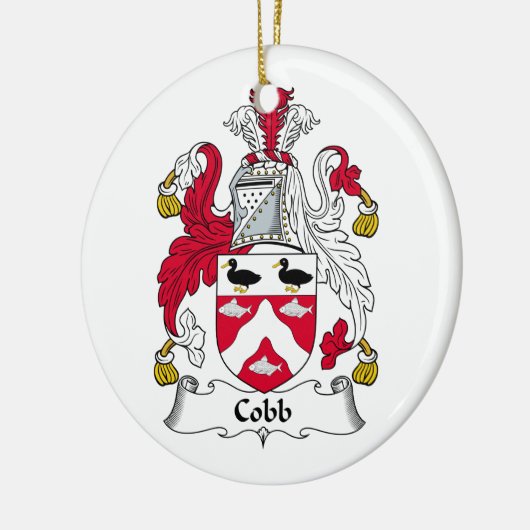 gezinscrest van Cobb Keramisch Ornament (Links)