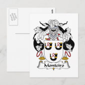 gezinscrest van Monteiro Briefkaart (Voorkant / Achterkant)