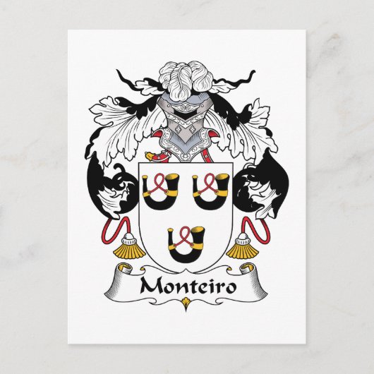 gezinscrest van Monteiro Briefkaart (Voorkant)