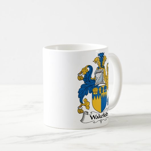 gezinscrest van Wakefield Koffiemok (Voorkant rechts)