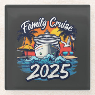 Gezinscruise 2025 Gezins Matching Bemannings schip Glazen Onderzetter