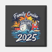 Gezinscruise 2025 Gezins Matching Bemannings schip Magneet (Voorkant)
