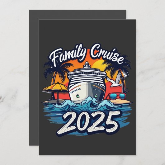 Gezinscruise 2025 Gezinsmatchende bemanningsschip Aankondiging (Voorkant / Achterkant)