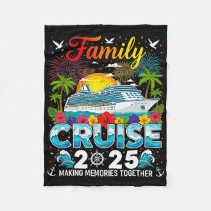 Gezinscruise 2025 Vakantietrip Familie Matching C Fleece Deken