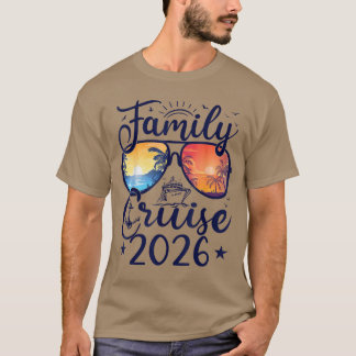 Gezinscruise 2026 Zomer Vakantie Matching Familie T-shirt