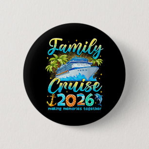 Gezinscruise 2026 Zomer Vakantie Passende Familie Ronde Button 5,7 Cm