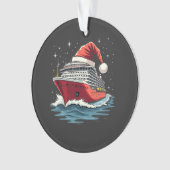 Gezinscruise Cruiseschip Kerst Ornament (voorkant)