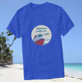 Gezinscruise met retro cruise ship t-shirt