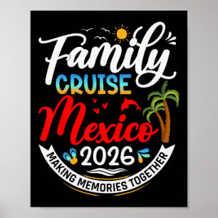 Gezinscruise Mexico 2026 Zomer Vakantie Poster