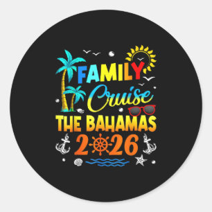 Gezinscruise The Byhamas 2026 Zomer Matching Vac Ronde Sticker