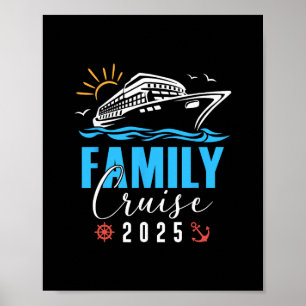 Gezinscruise Trip 2025 Herinneringen Maken Cruise Poster