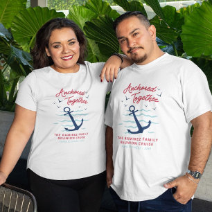 Gezinscruise Verankerd Samen Reünie Vakantie T-shirt