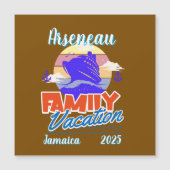 Gezinscruisevakantie Brown/Blue Personaliseer (Voorkant)