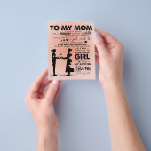 Gezinsdecoratie | Brief aan mijn mama-ontwerp| Flyer (Hand)