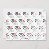 Gezinsfoto feestelijke kerst feestdagenkaart (Achterkant)