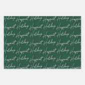 Gezinsfoto gelukkigste kerstfeestdag - P Inpakpapier Vel (Voorkant 2)