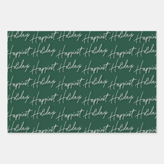 Gezinsfoto gelukkigste kerstfeestdag - P Inpakpapier Vel (Voorkant 2)