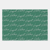 Gezinsfoto gelukkigste kerstfeestdag - P Inpakpapier Vel (Voorkant)