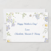 Gezinsfoto, Happy Moederdag Kaart (Achterkant)
