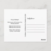 Gezinsfoto kerstmis briefkaart (Achterkant)