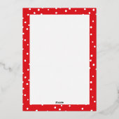 GEZINSFOTO KERSTMIS moderne kalligrafie vrolijk Folie Feestdagenkaart (Achterkant)