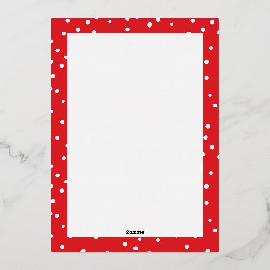 GEZINSFOTO KERSTMIS moderne kalligrafie vrolijk Folie Feestdagenkaart (Achterkant)