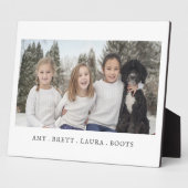 Gezinsfoto Kinder en hond Fotoplaat (Zijkant)