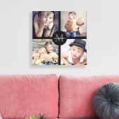 Gezinsfoto Persoonlijk collage Canvas Afdruk (Insitu (Woonkamer))