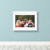 Gezinsfoto Wit Canvas Afdruk (Insitu (Houten vloer))
