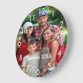 Gezinsfoto zomervakantie grote klok (Hoek)