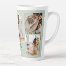 Gezinsfotocollage - 5 foto's en aangepaste tekst